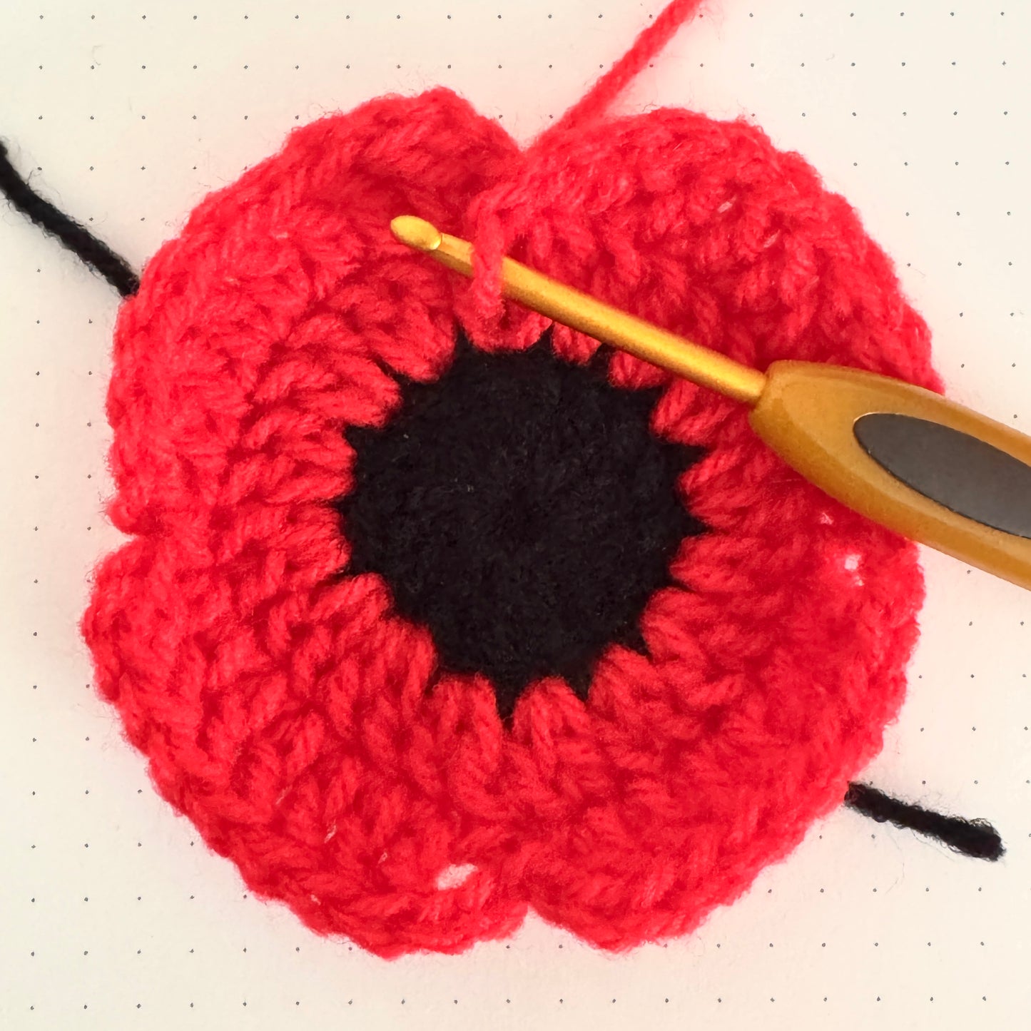 Crochet Poppy Pattern (Digital Download)
