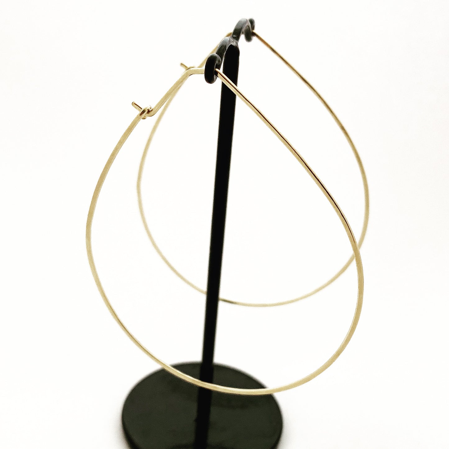 Large Dew Drop Hoops