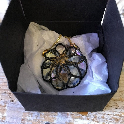 Caged Pebble Necklace