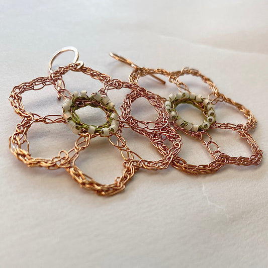 Large Flower Earrings