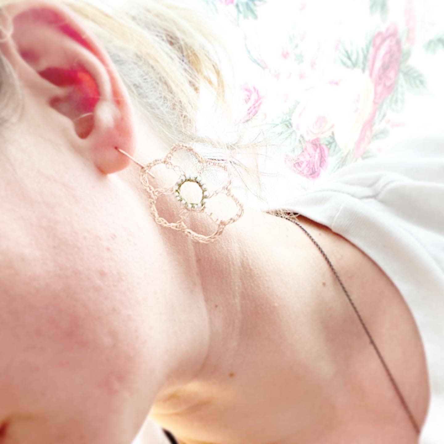 Large Flower Earrings