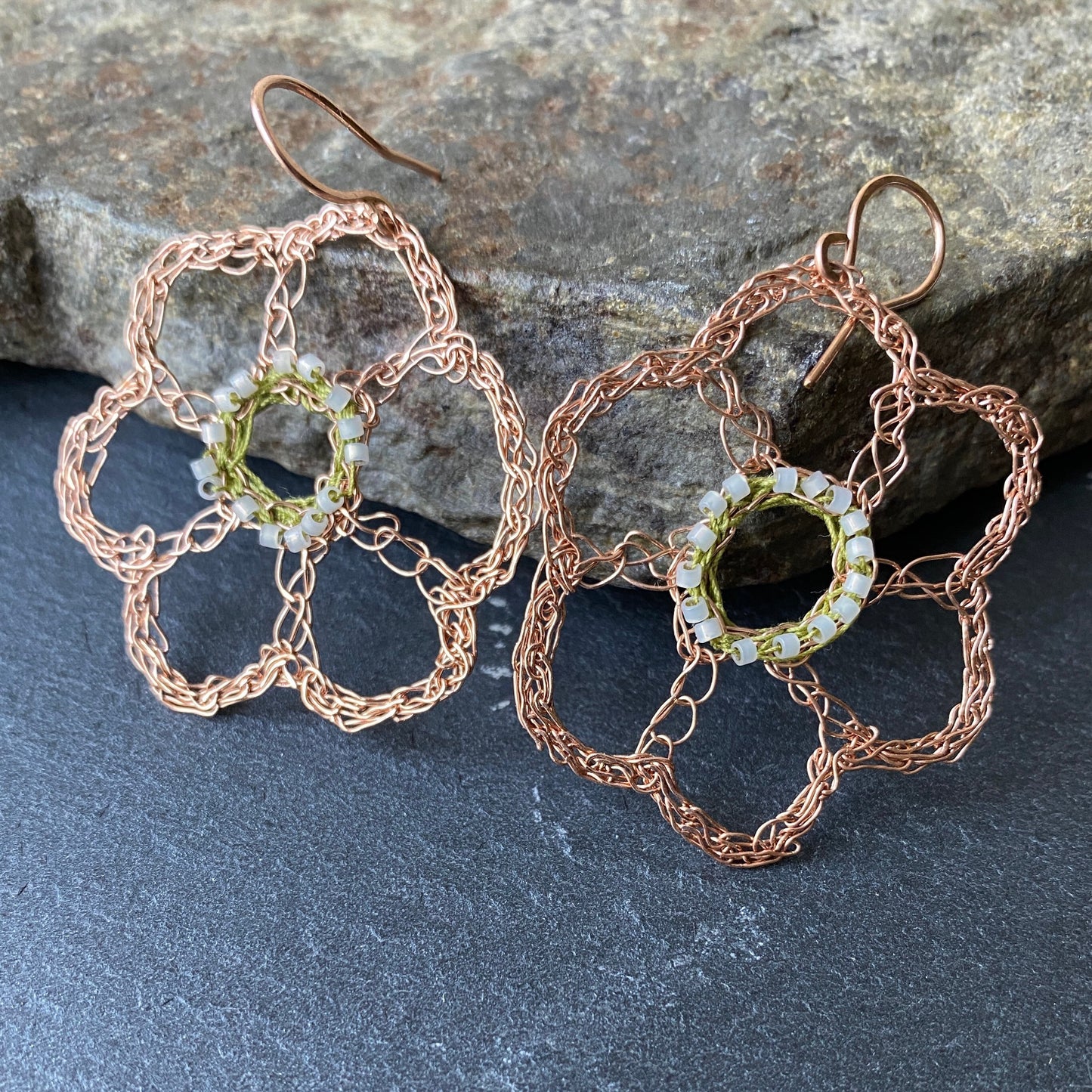 Large Flower Earrings