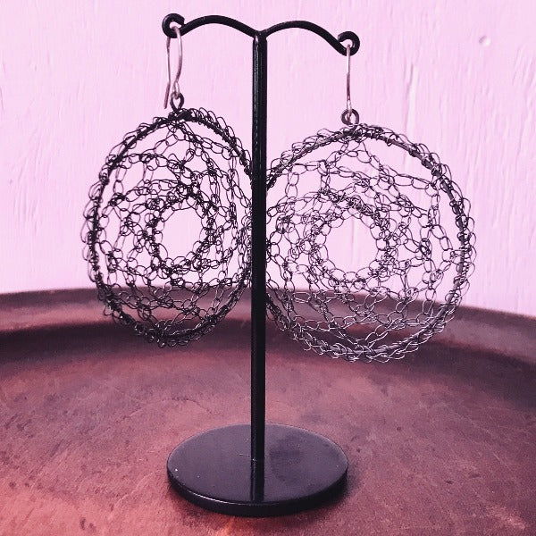 Crochet Hoop Earrings