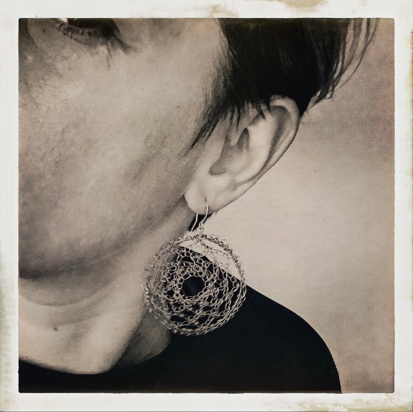 Crochet Hoop Earrings