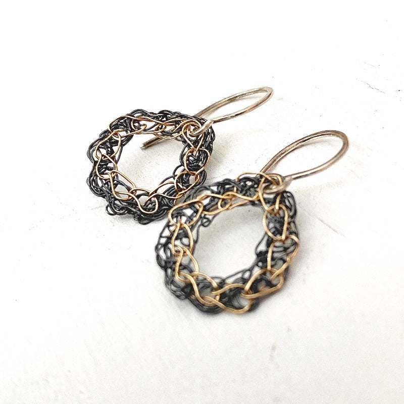 Crocheted Dew Drop Earrings