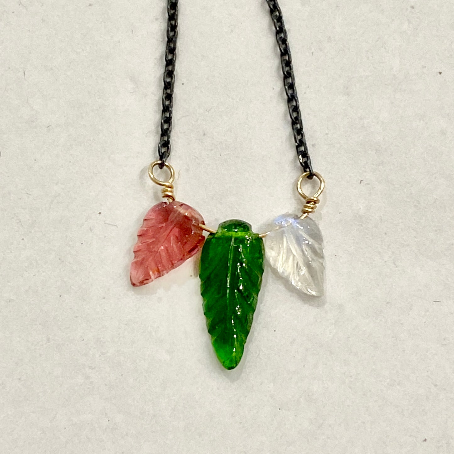 Triple Leaf Necklace