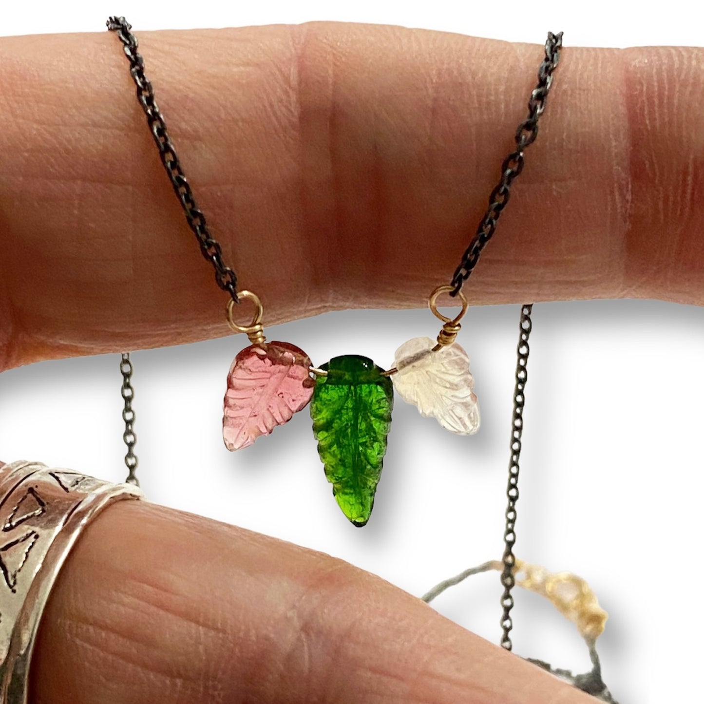 Triple Leaf Necklace