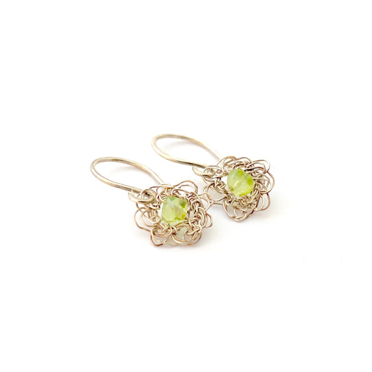 Tiny Flower Drop Earrings