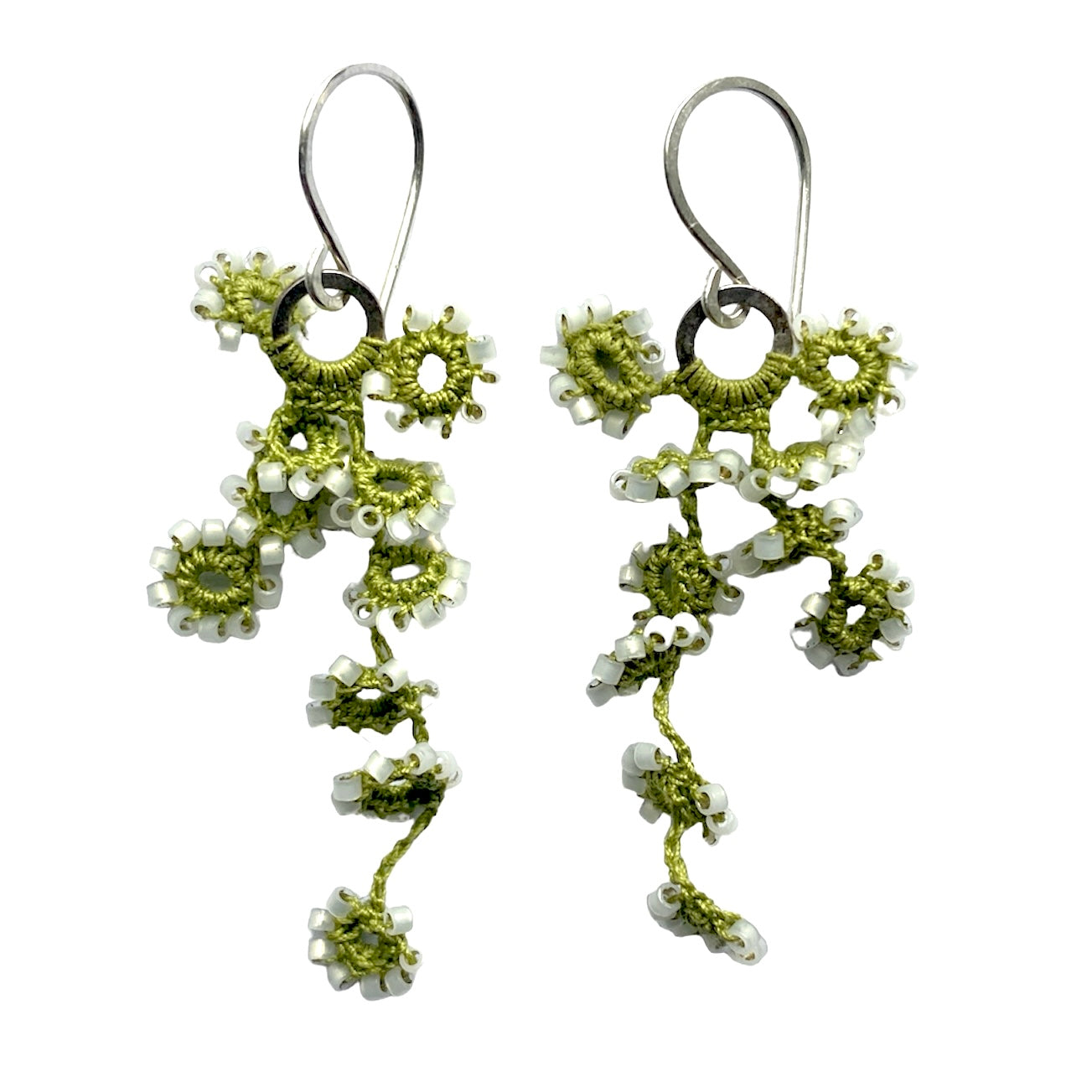 Flower Falls Crochet Earrings II
