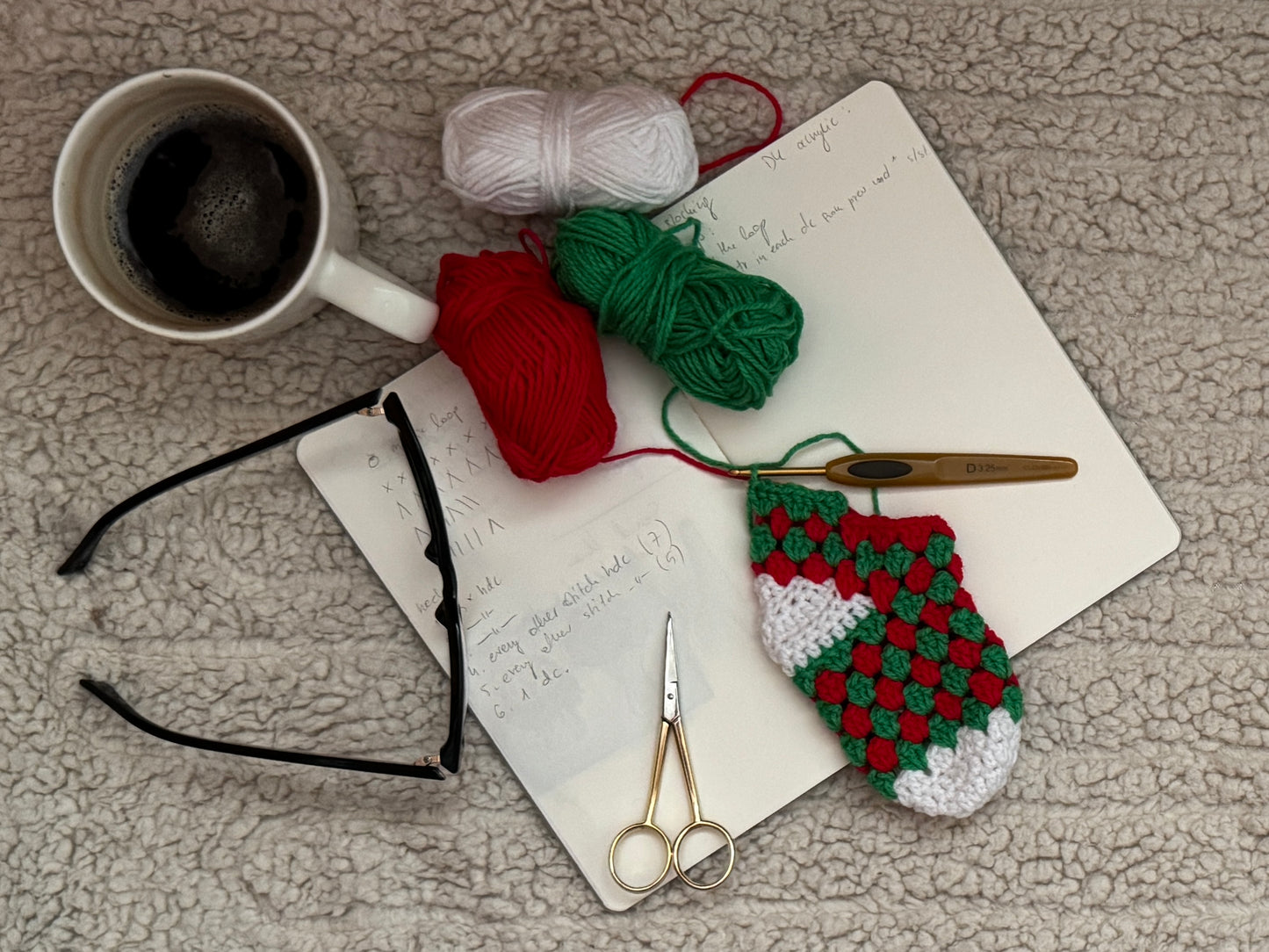 Christmas Stocking Crochet Workshop 7th December