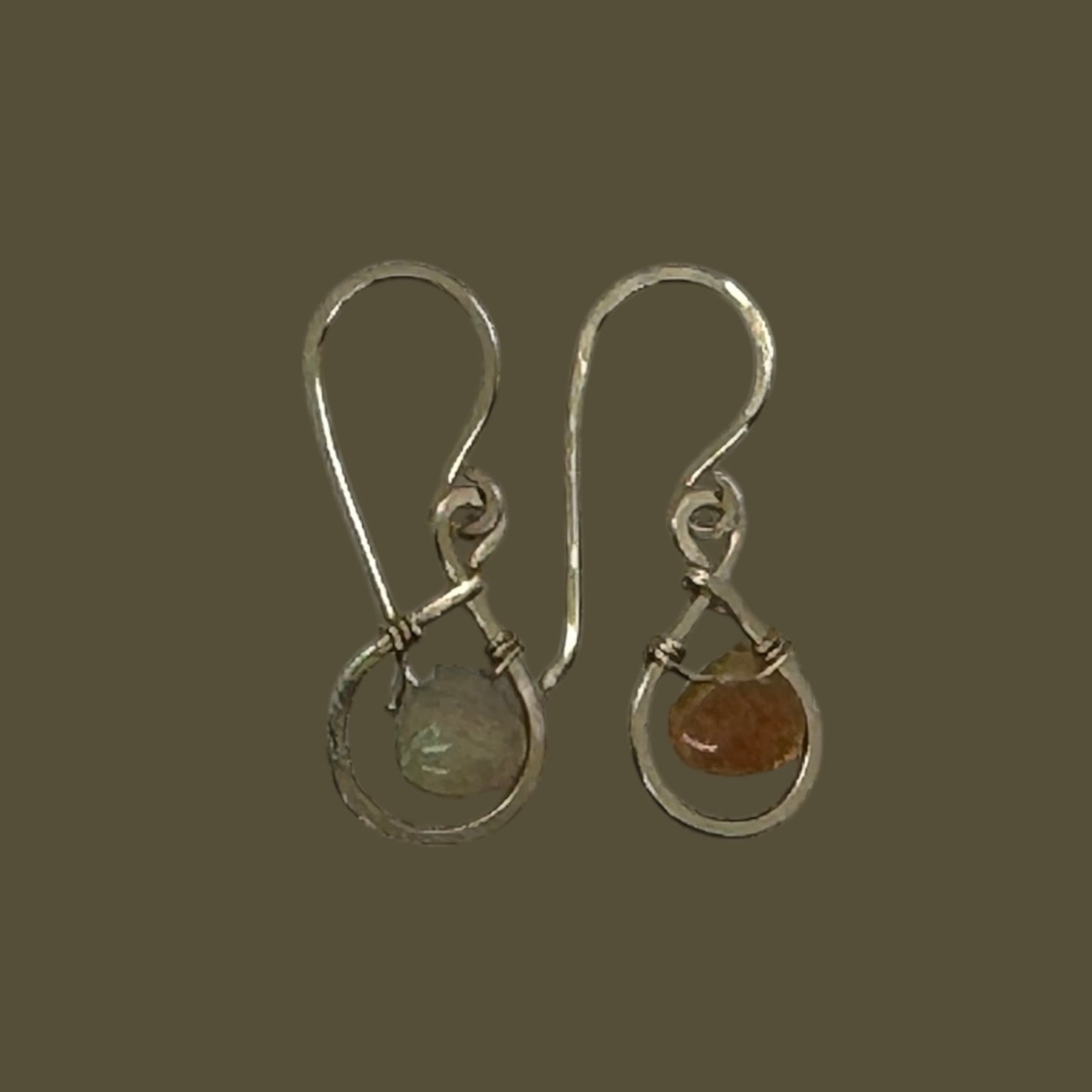 Opal Dew Drop Earrings - Gold Filled