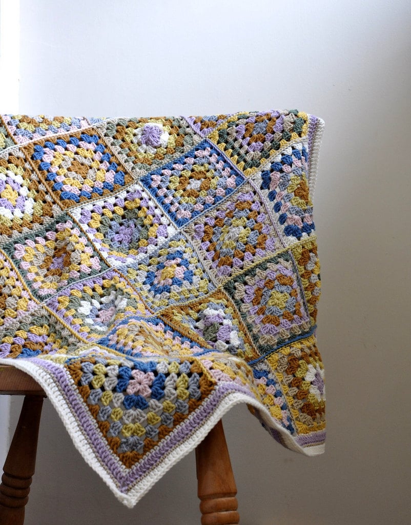 Granny Square Crochet Lap Blanket - MADE TO ORDER