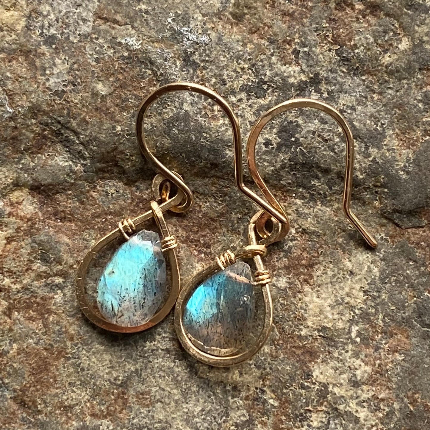 Dew Drop Labradorite Earrings